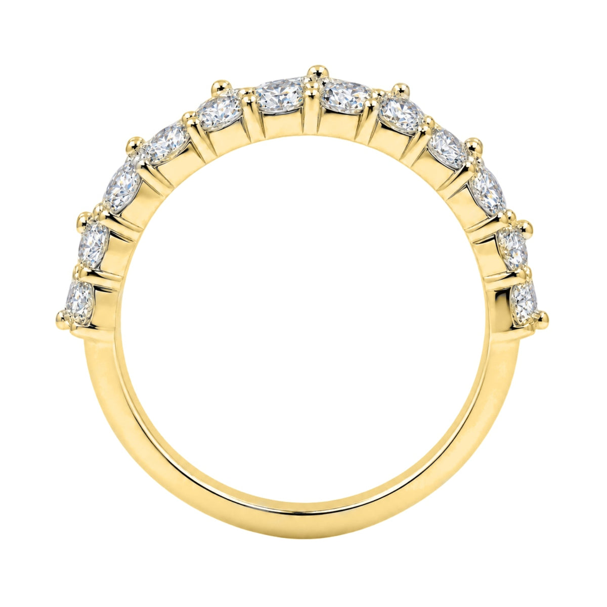 4.1 ct. T.W. Lab-Grown Diamond Round Band Wedding Ring in Sterling Silver or 14K Gold over Silver