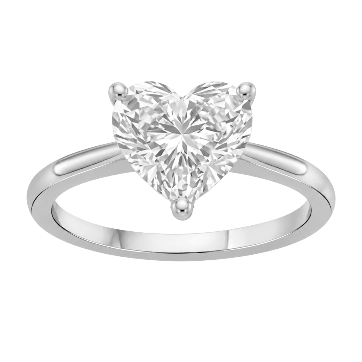 Lab-Grown Diamond Solitaire Engagement Ring in 14K White Gold or 14K Yellow Gold