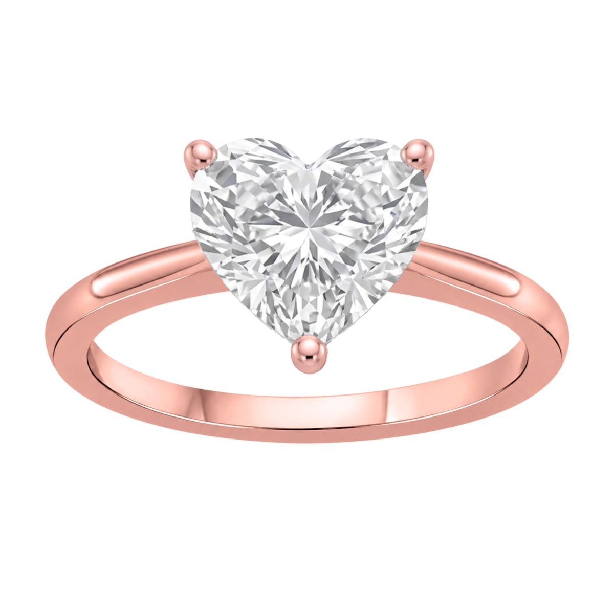 Lab-Grown Diamond Solitaire Engagement Ring in 14K White Gold or 14K Yellow Gold