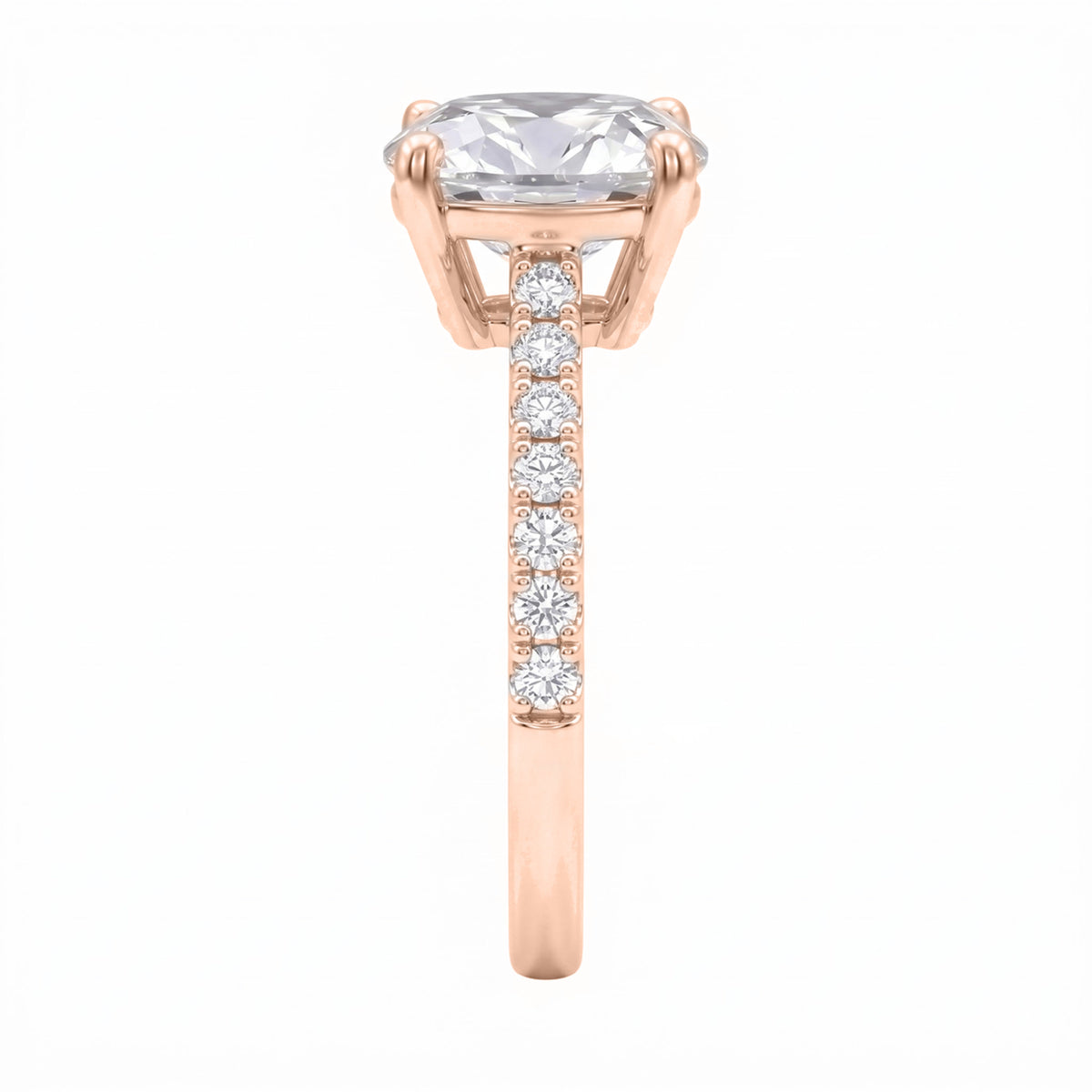 Lab-Grown Diamond Cushion Solitaire Wedding Ring in 14K White Gold or 14K Yellow Gold