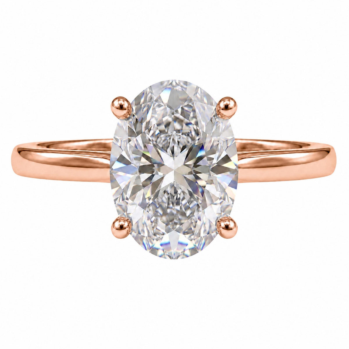 Lab-Grown Diamond Solitaire Engagement Ring in 14K White Gold or 14K Yellow Gold