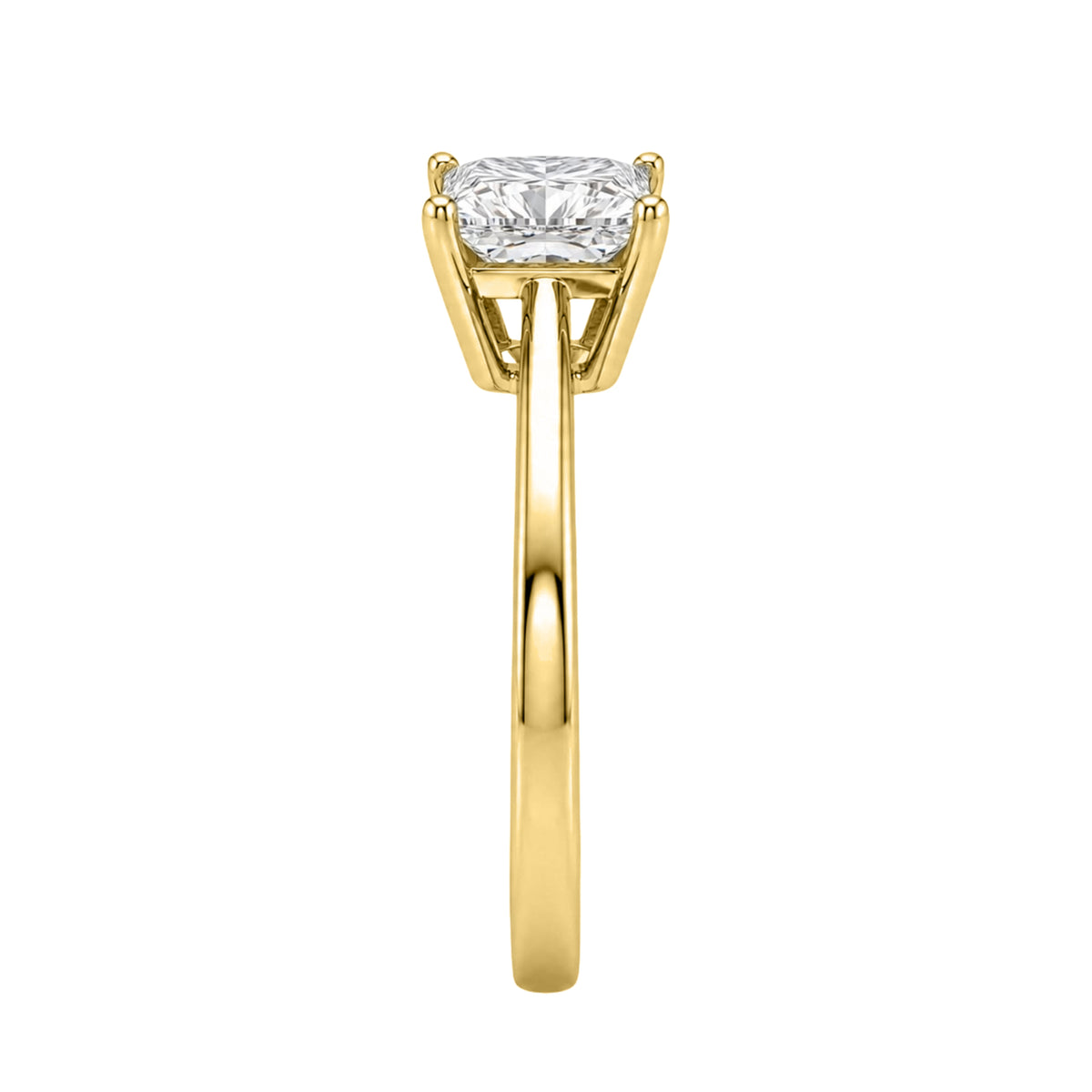 Lab-Grown Diamond Solitaire Engagement Ring in 14K White Gold or 14K Yellow Gold