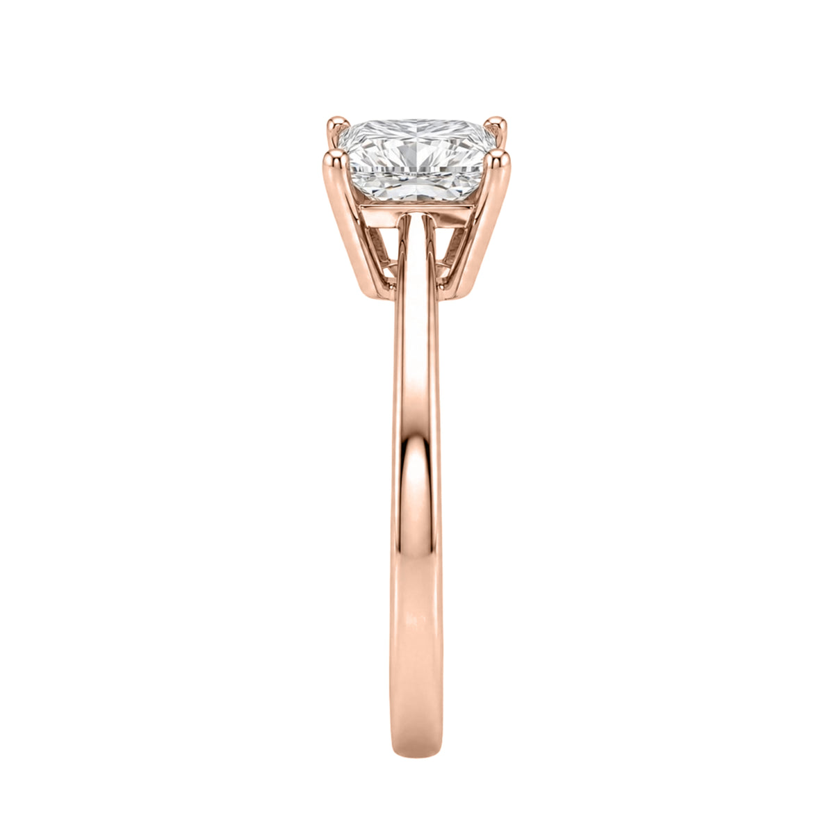 Lab-Grown Diamond Solitaire Engagement Ring in 14K White Gold or 14K Yellow Gold