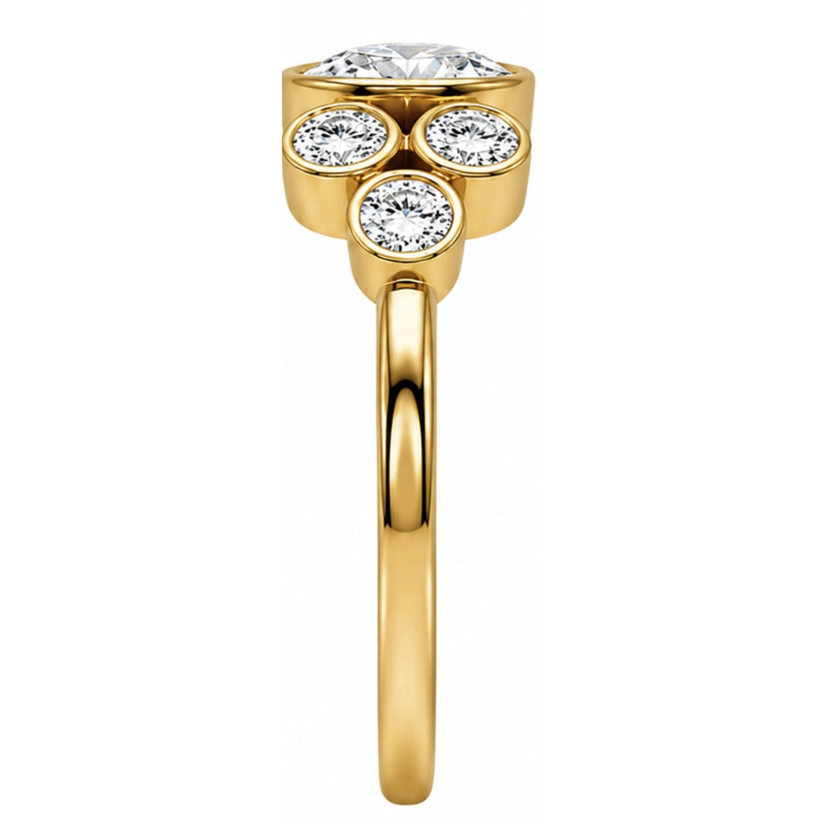 2 ct. T.W. Lab-Grown Diamond Round Seven-Stone Engagement Ring in 14K White Gold or 14K Yellow Gold