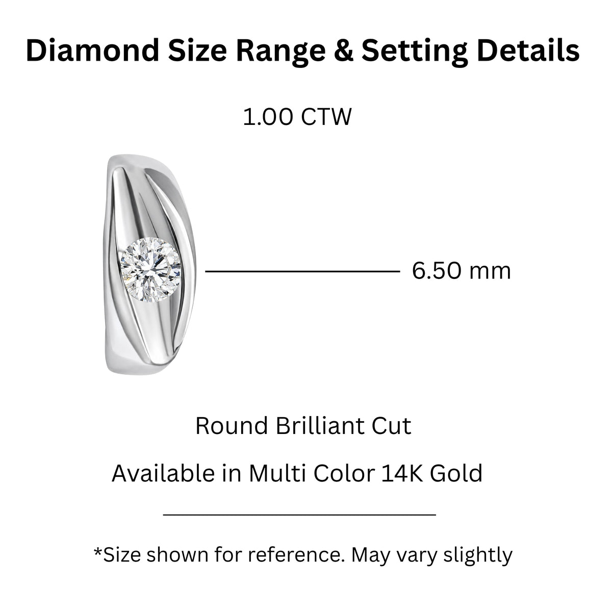 1 ct. T.W. Lab-Grown Diamond Round Engagement Ring in 14K White Gold or 14K Yellow Gold