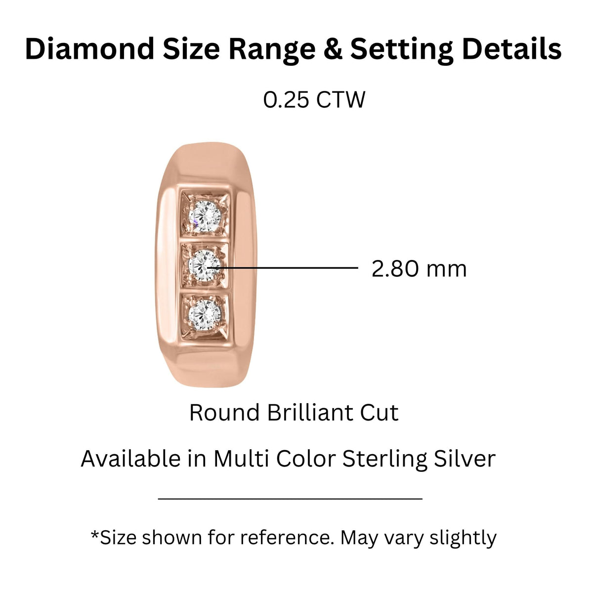 Lab-Grown Diamond Round Three-Stone Engagement Ring in 14K White Gold or 14K Yellow Gold