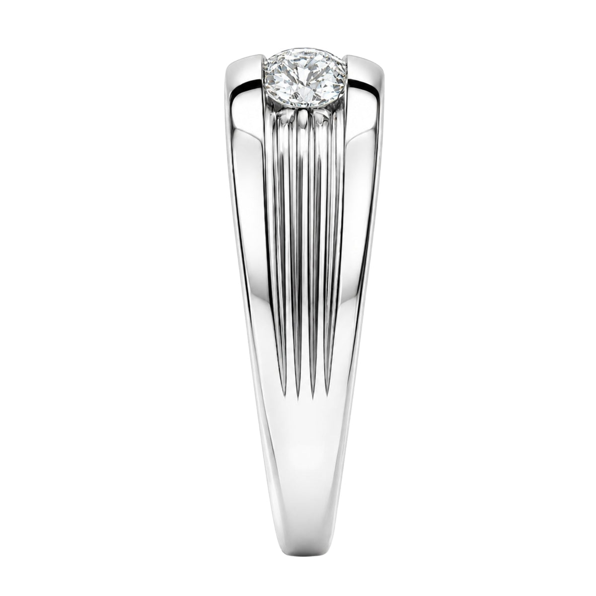 1 ct. T.W. Lab-Grown Diamond Round Three-Stone Engagement Ring in 14K White Gold or 14K Yellow Gold