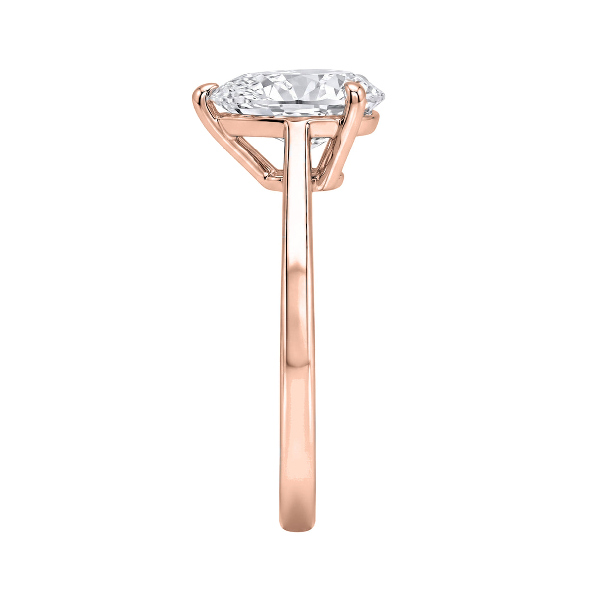 Lab-Grown Diamond Solitaire Engagement Ring in 14K White Gold or 14K Yellow Gold