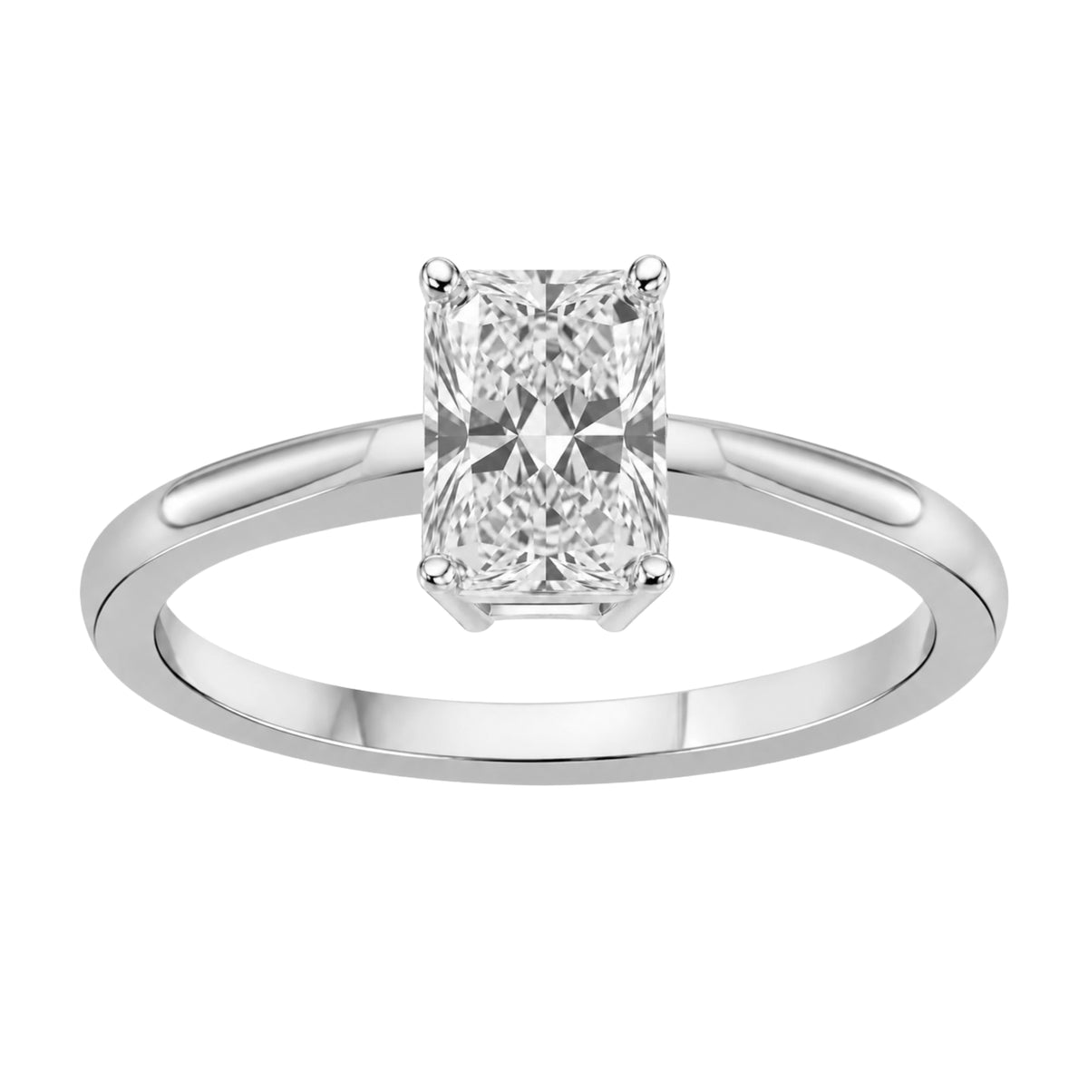 Lab-Grown Diamond Solitaire Engagement Ring in 14K White Gold or 14K Yellow Gold