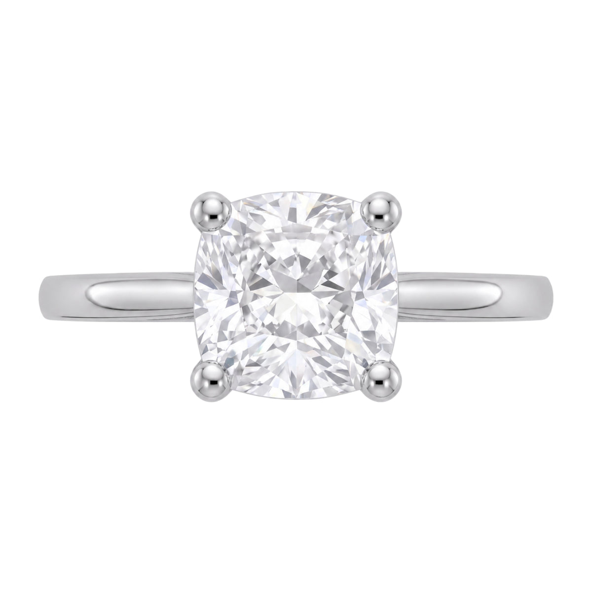Lab-Grown Diamond Solitaire Engagement Ring in 14K White Gold or 14K Yellow Gold