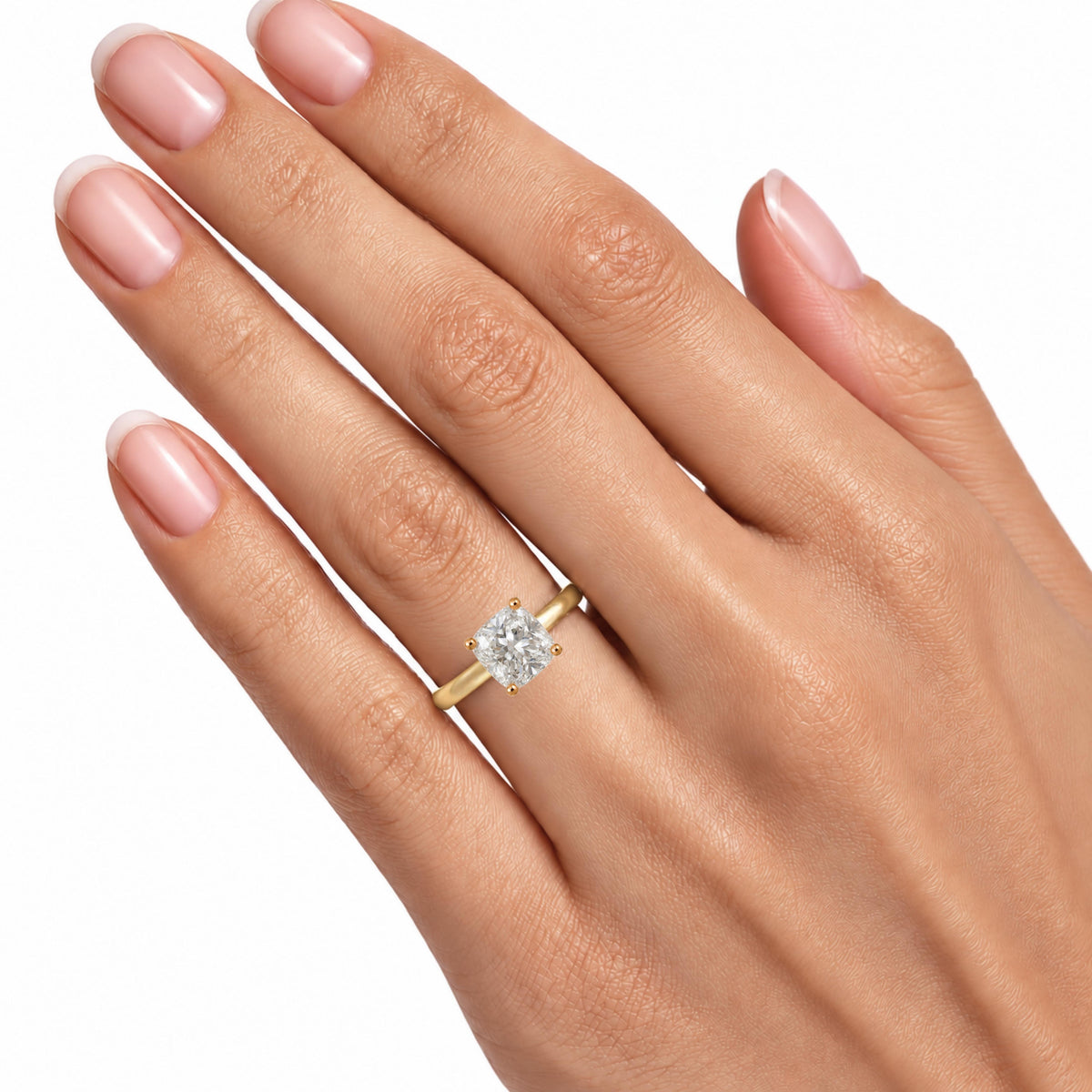 Lab-Grown Diamond Solitaire Engagement Ring in 14K White Gold or 14K Yellow Gold