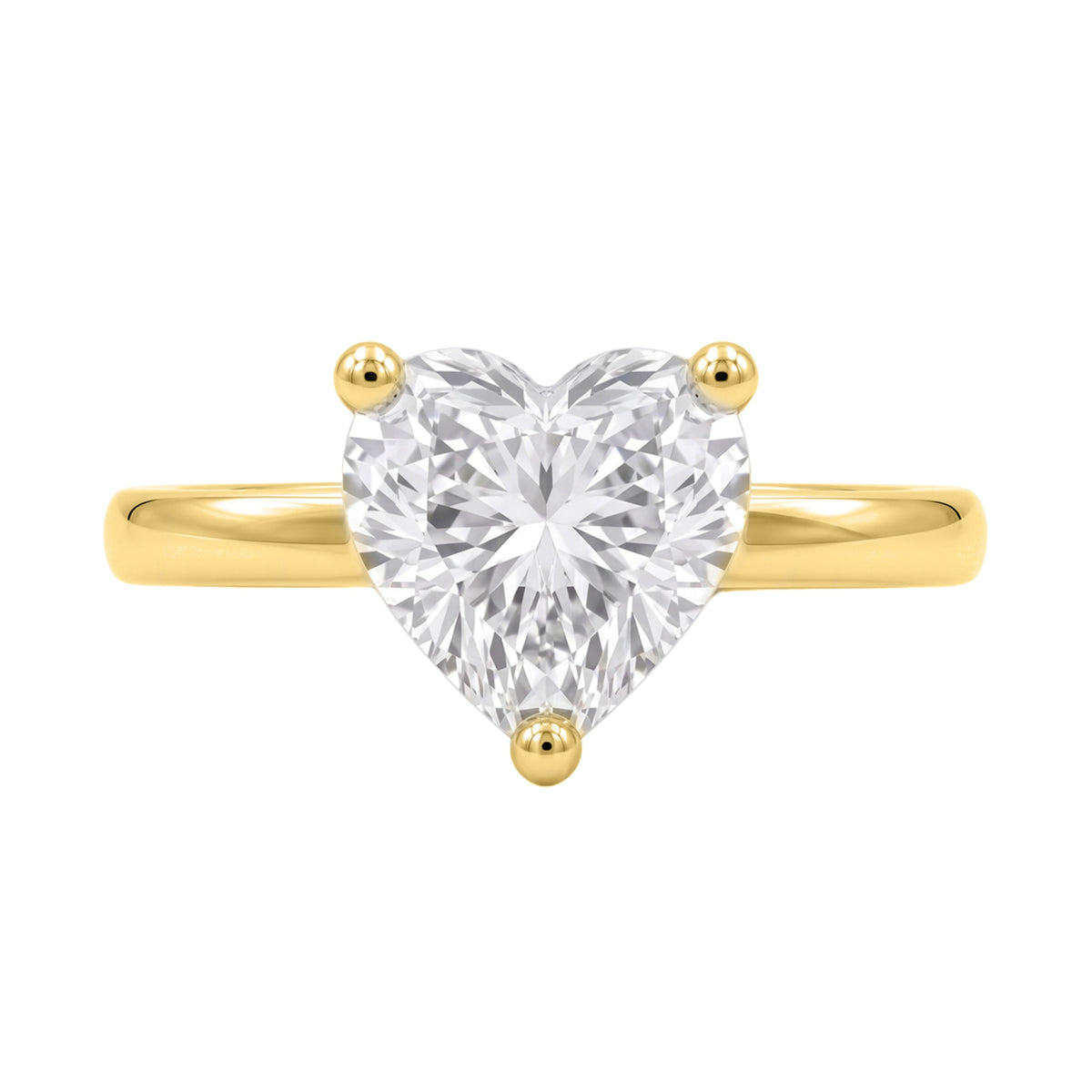 Lab-Grown Diamond Solitaire Engagement Ring in 14K White Gold or 14K Yellow Gold