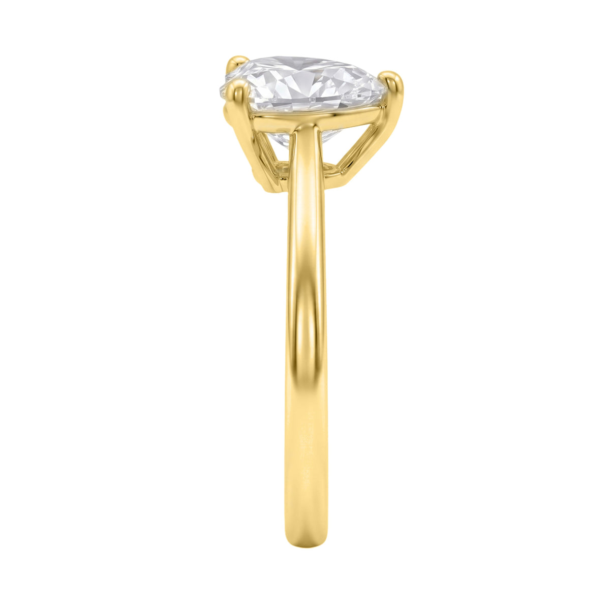 Lab-Grown Diamond Solitaire Engagement Ring in 14K White Gold or 14K Yellow Gold