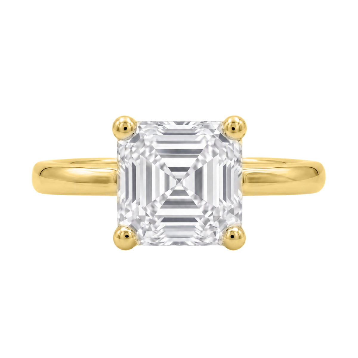Lab-Grown Diamond Solitaire Engagement Ring in 14K White Gold or 14K Yellow Gold