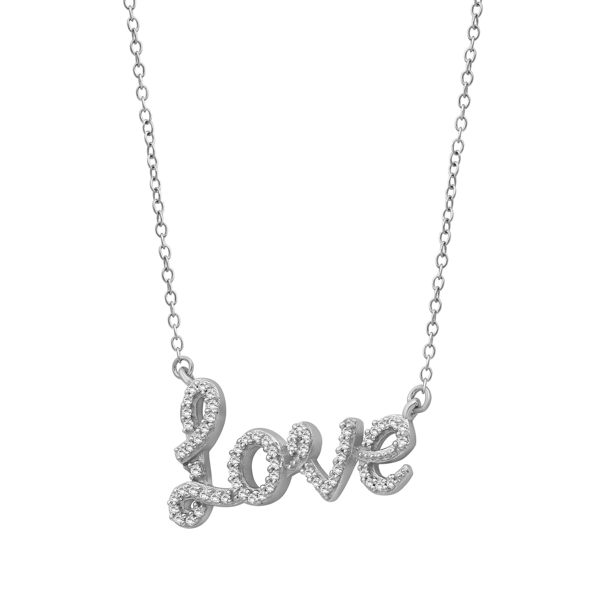 1/5 ctw White Diamond Sterling Silver Pendant