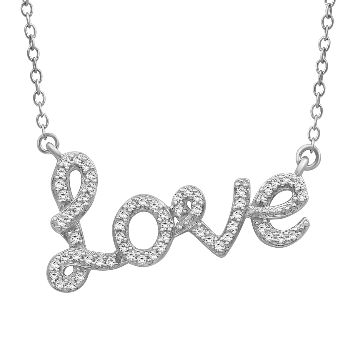 1/5 ctw White Diamond Sterling Silver Pendant