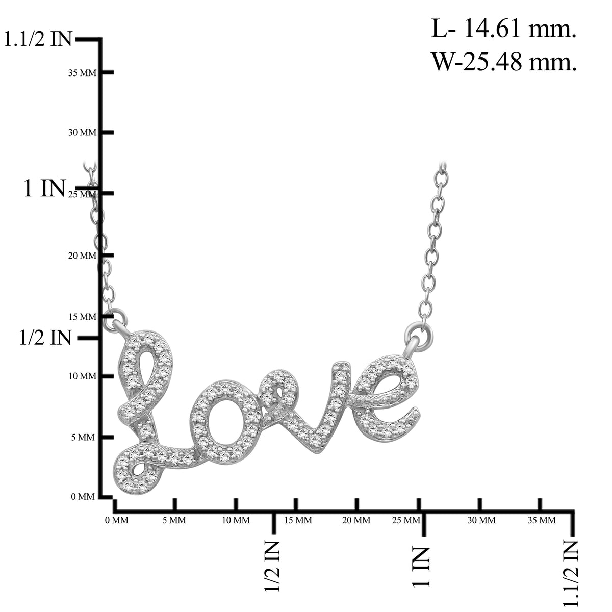 1/5 ctw White Diamond Sterling Silver Pendant