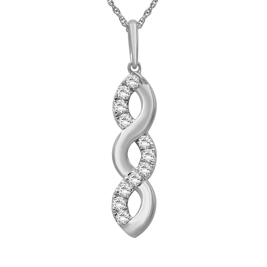 1/2 ct. T.W. Lab-Grown Diamond Pendant in Sterling Silver or Gold over Silver