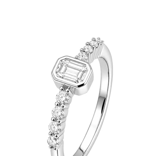 1/2 ct. T.W. Lab-Grown Diamond Ring in Sterling Silver or Gold over Silver