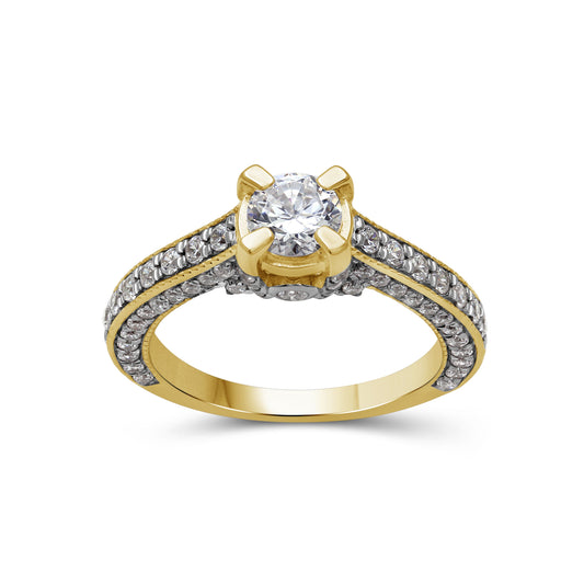 2.25 ct. T.W. Lab-Grown Diamond Engagement Ring in 14K White Gold or 14K Yellow Gold
