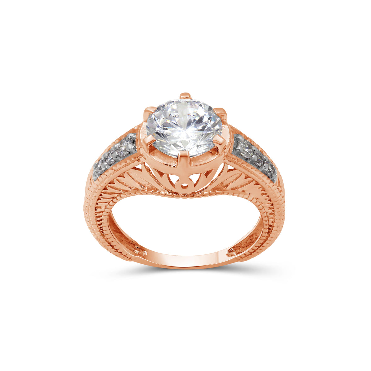 2 ct. T.W. Lab-Grown Diamond Halo Engagement Ring in 14K White Gold or 14K Yellow Gold