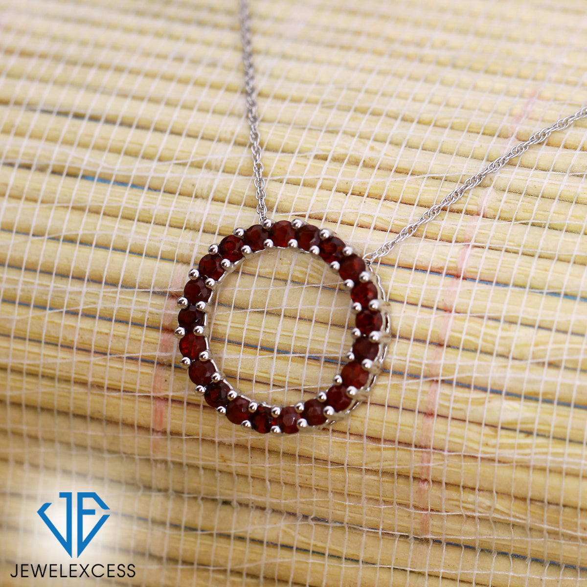 1 ct. T.W. White Diamond Circle Necklace in Sterling Silver
