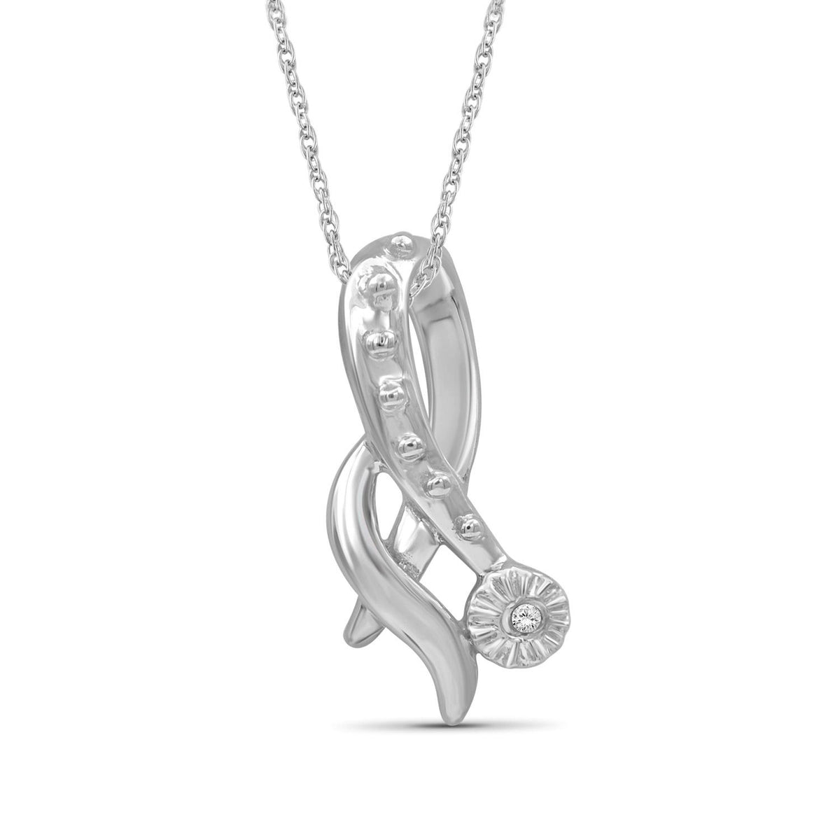 Diamond Accent Pendant in Sterling Silver