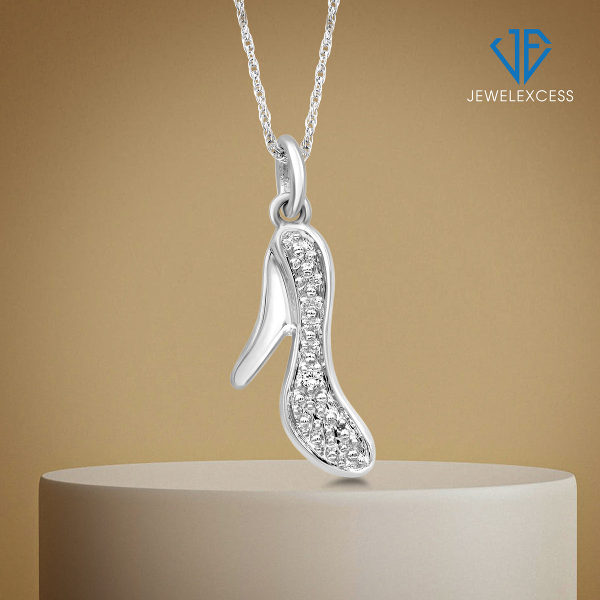 Diamond Accent Pendant in Sterling Silver