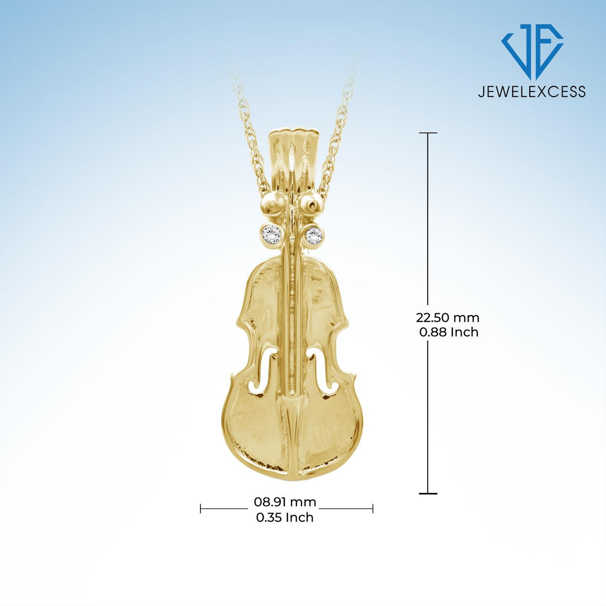 Diamond Accent Pendant in 14K Gold over Silver