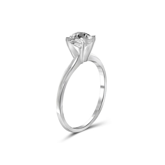 1 ct. T.G.W. White Topaz Ring in Sterling Silver