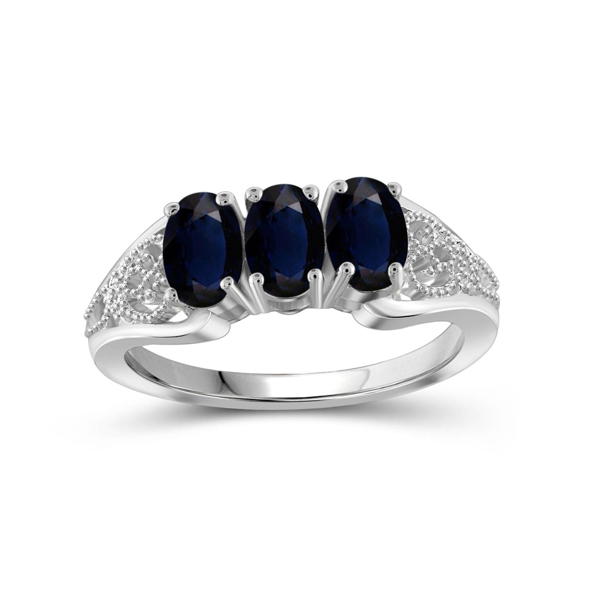 2.01 ct. T.G.W. Sapphire Ring in Sterling Silver