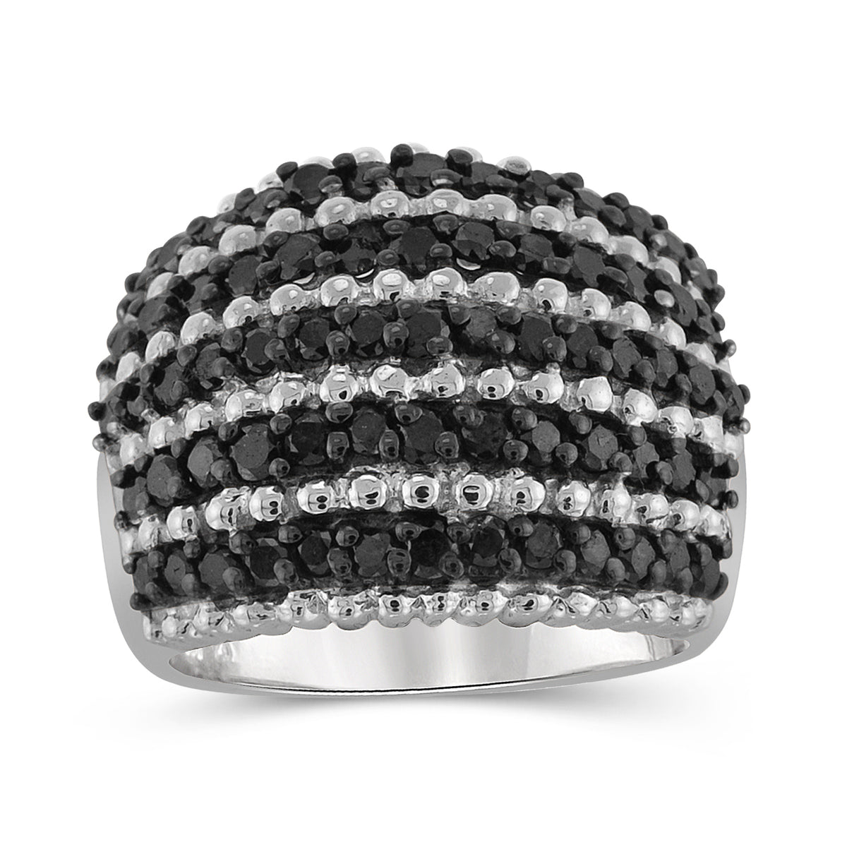 2 ct. T.W. Black Diamond Ring in Sterling Silver