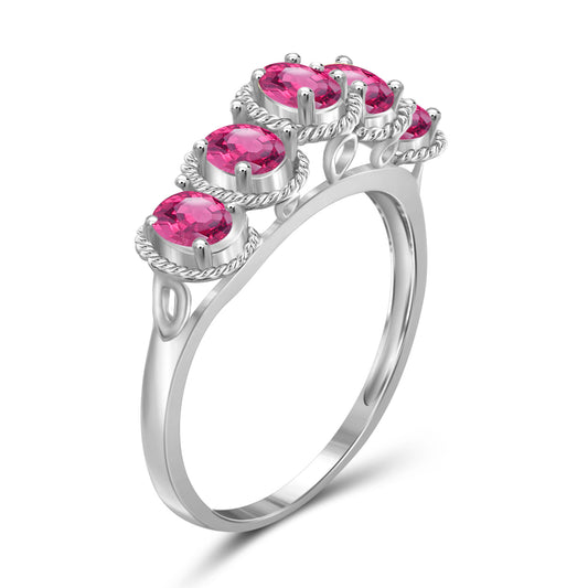 Birthstone Ring in Sterling Silver or 14K Gold over Silver
