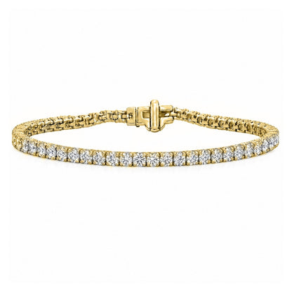 Lab-Grown Diamond Round Tennis Bracelet in 14K White Gold or 14K Yellow Gold