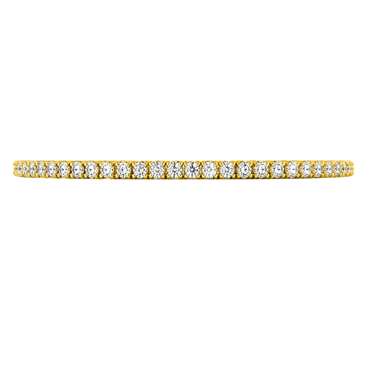 Lab-Grown Diamond Round Tennis Bracelet in 14K White Gold or 14K Yellow Gold