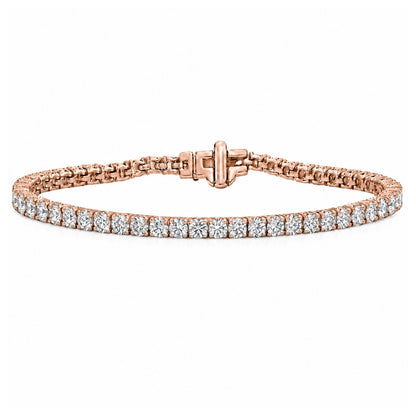 Lab-Grown Diamond Round Tennis Bracelet in 14K White Gold or 14K Yellow Gold