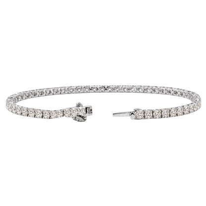 2 ct. T.W. Lab-Grown Diamond Round Tennis Bracelet in Sterling Silver or 14K Gold over Silver