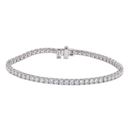 7 ct. T.W. Lab-Grown Diamond Round Tennis Bracelet in Sterling Silver or 14K Gold over Silver