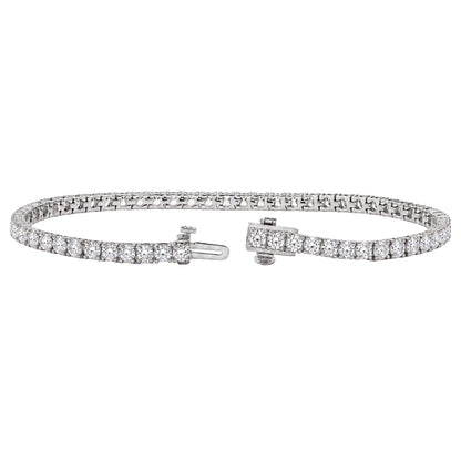 7 ct. T.W. Lab-Grown Diamond Round Tennis Bracelet in Sterling Silver or 14K Gold over Silver