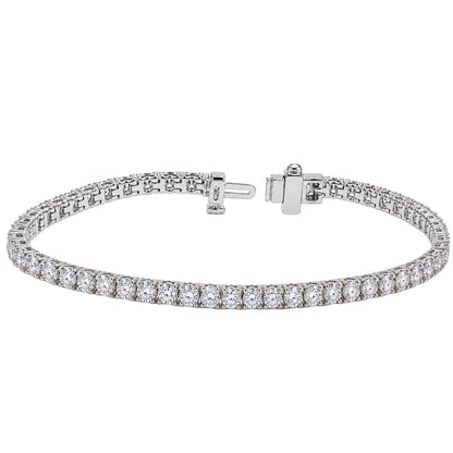 7 ct. T.W. Lab-Grown Diamond Round Tennis Bracelet in Sterling Silver or 14K Gold over Silver
