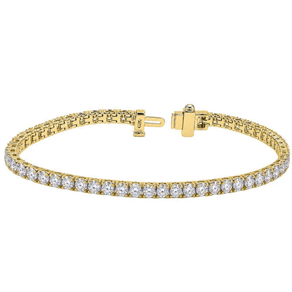 7 ct. T.W. Lab-Grown Diamond Round Tennis Bracelet in Sterling Silver or 14K Gold over Silver