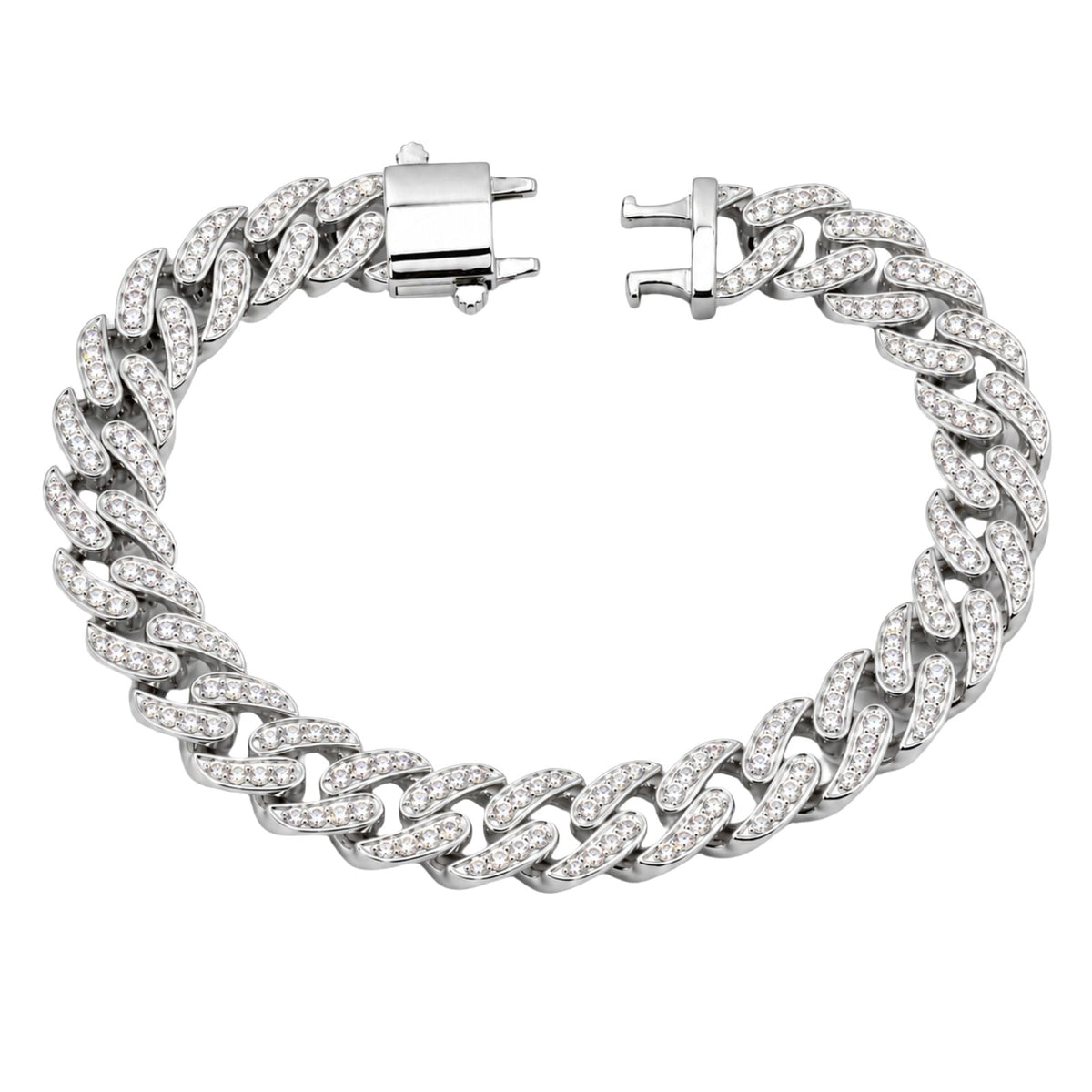 5 ct. T.W. Lab-Grown Diamond Round Chain Bracelet in Sterling Silver or 14K Gold over Silver