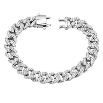 5 ct. T.W. Lab-Grown Diamond Round Chain Bracelet in Sterling Silver or 14K Gold over Silver