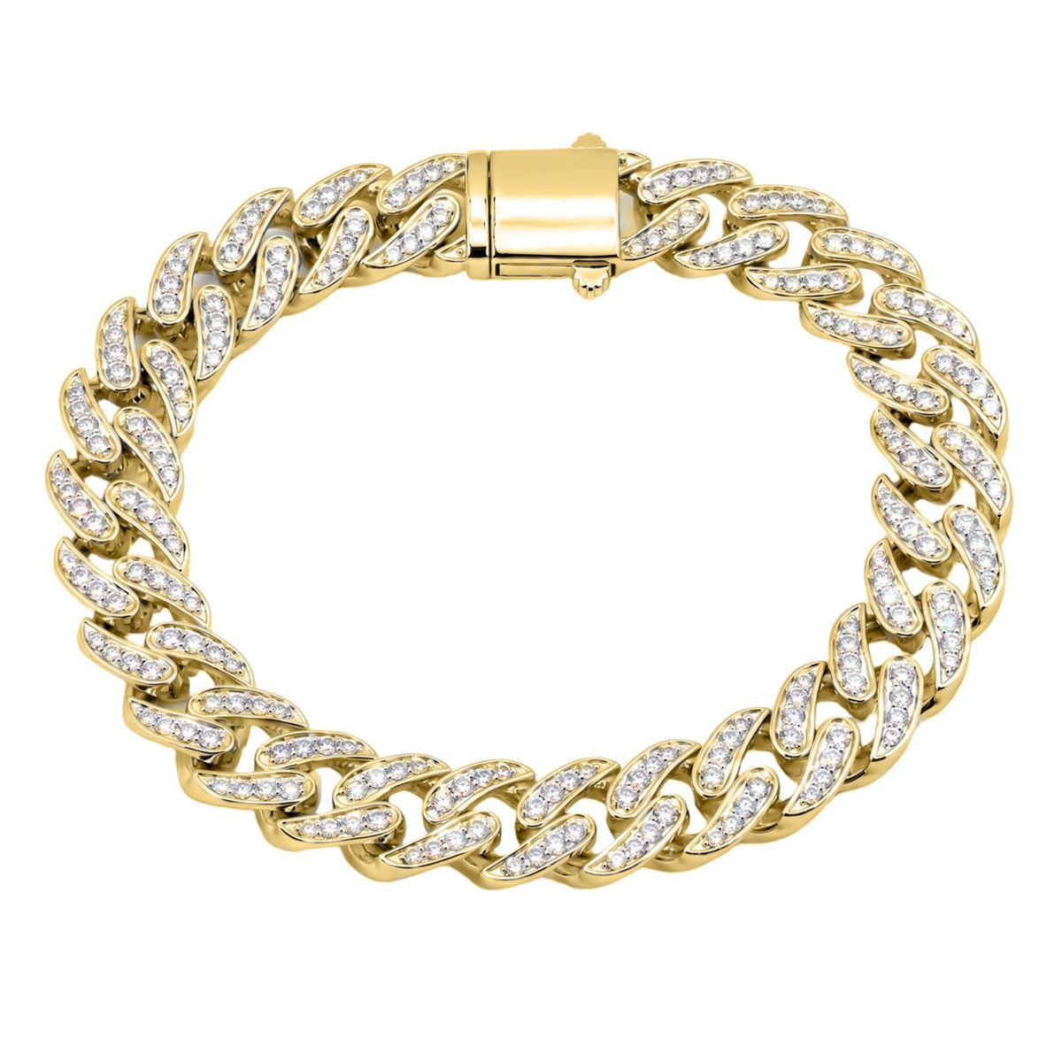 5 ct. T.W. Lab-Grown Diamond Round Chain Bracelet in Sterling Silver or 14K Gold over Silver