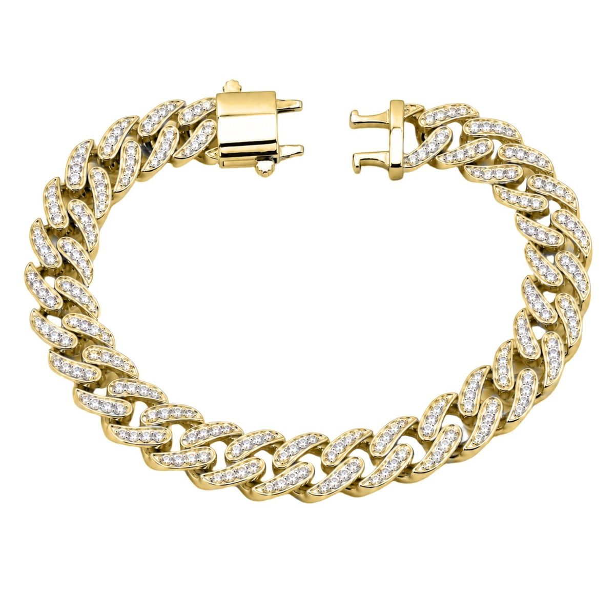 5 ct. T.W. Lab-Grown Diamond Round Chain Bracelet in Sterling Silver or 14K Gold over Silver