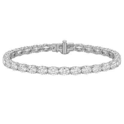 Lab-Grown Diamond Oval Tennis Bracelet in 14K White Gold or 14K Yellow Gold