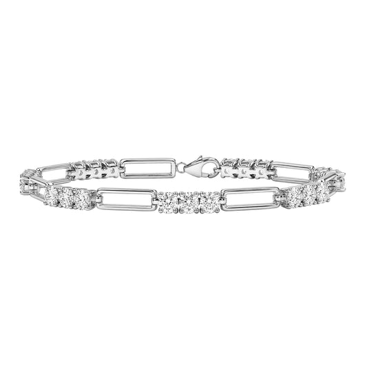 5 ct. T.W. Lab-Grown Diamond Bracelet in Sterling Silver or Gold over Silver