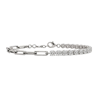 Lab-Grown Diamond Chain Bracelet in 14K White Gold or 14K Yellow Gold