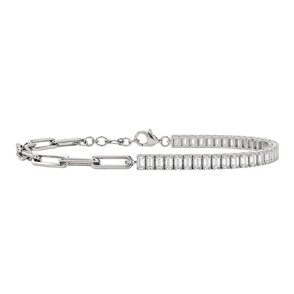 Lab-Grown Diamond Chain Bracelet in 14K White Gold or 14K Yellow Gold