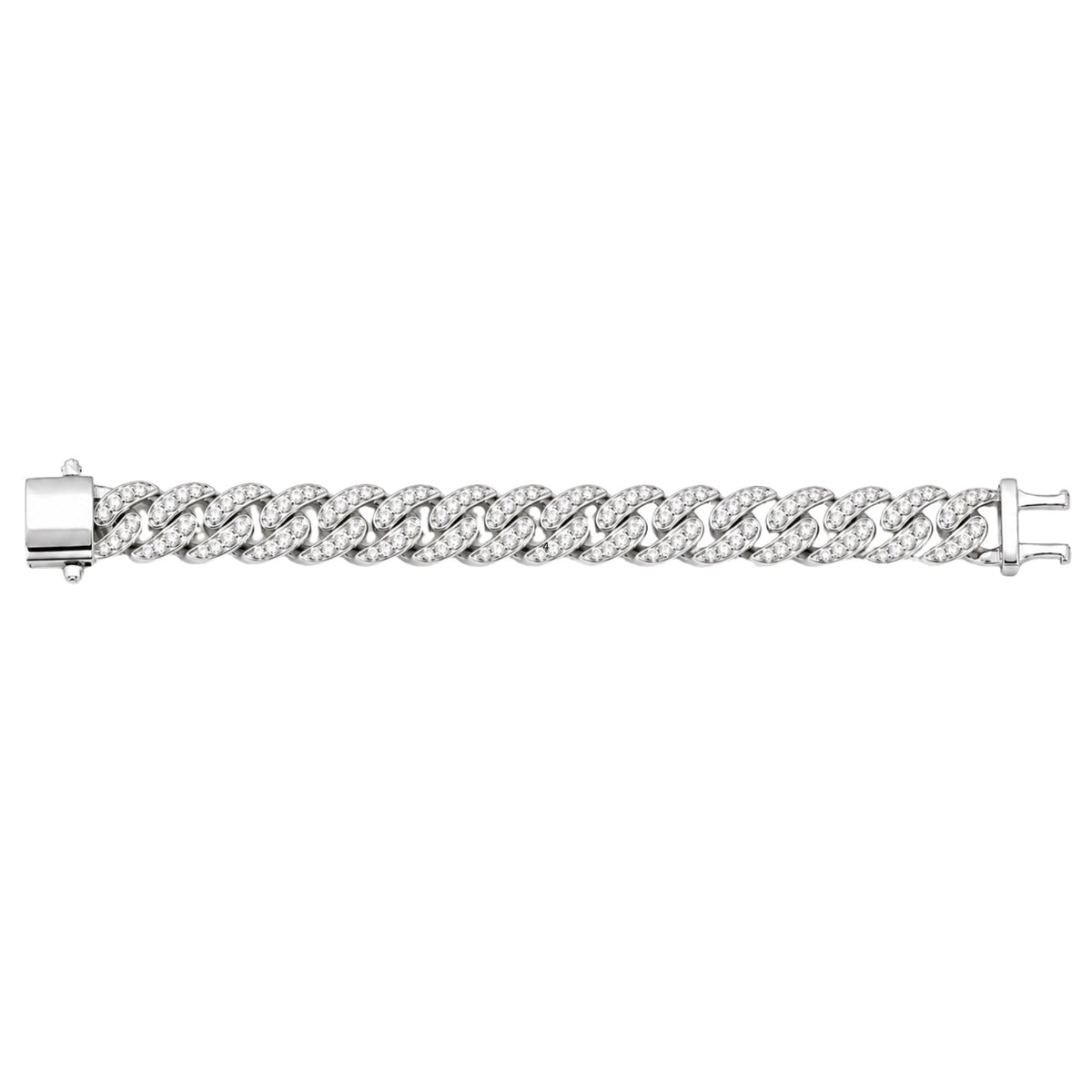 5 ct. T.W. Lab-Grown Diamond Round Chain Bracelet in Sterling Silver or 14K Gold over Silver